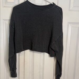 BDG Charcoal Gray Cropped Top